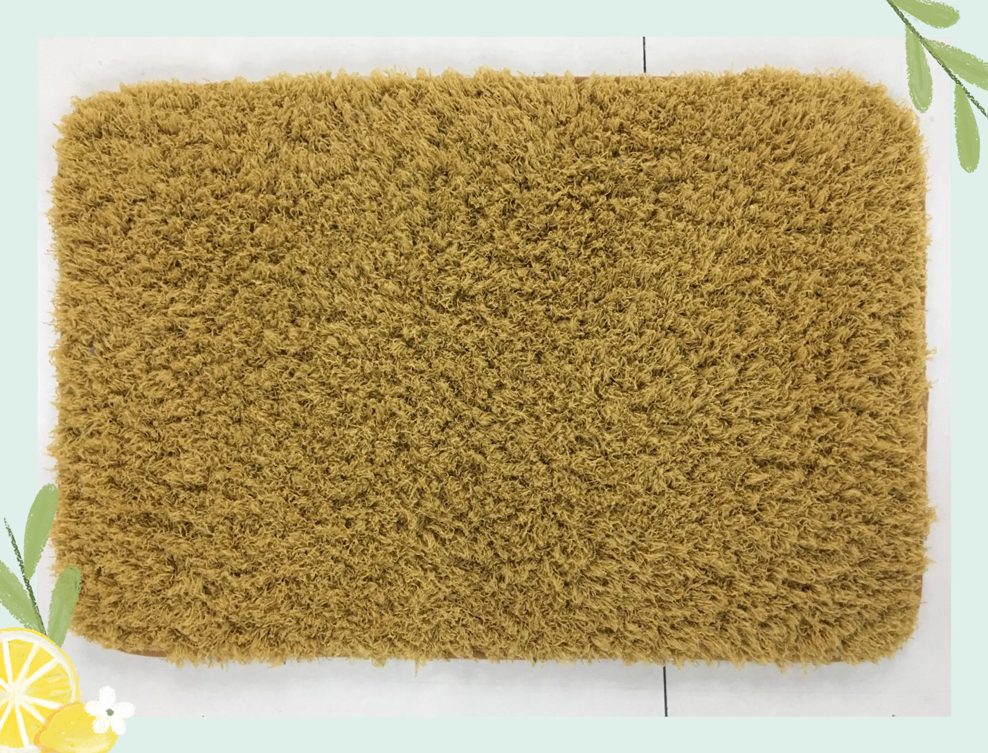 0.7cm thick Arctic fleece floor mat carpet, Arctic fleece absorbent anti-slip mat bed mat, foot mat, floor mat carpet, 40*60cm Specification drawing