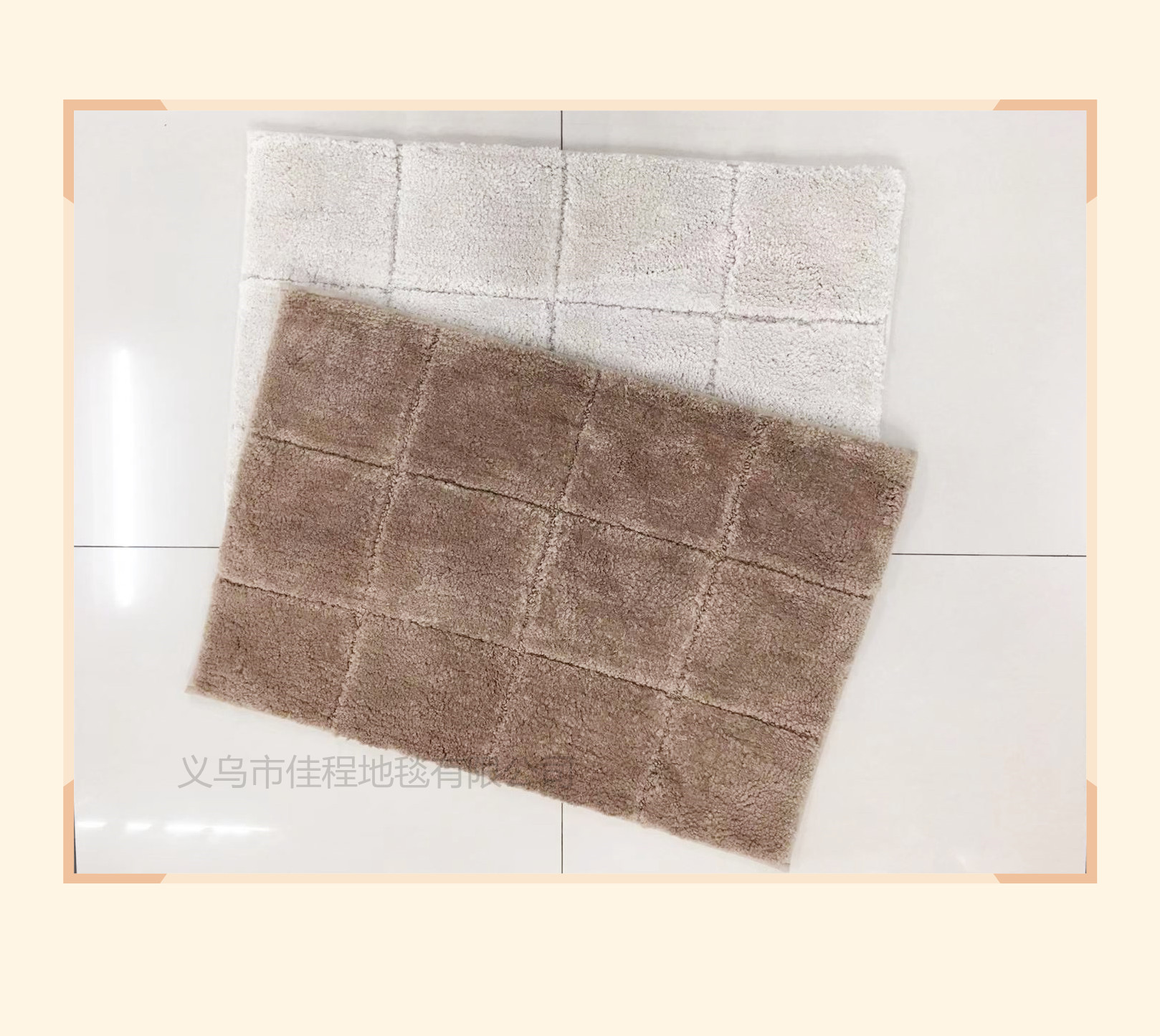 New rectangular/oval encrypted superfine fiber ice and snow floor mat, superfine fiber floor mat and comfortable foot mat Specification drawing