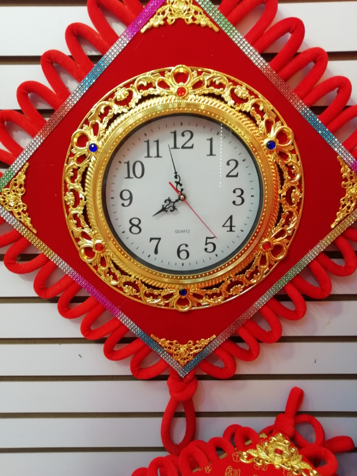 Chinese knot lantern, clock pendant thumbnail