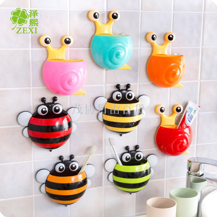 Bathroom wall mount strong suction cup storage Toothbrush holder No trace strong suction cup toothbrush holder Toothpaste holder for foreign trade sales only