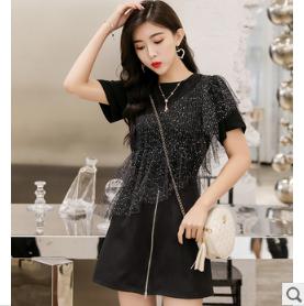 Real shot fat sister belly cut age fashion thin suit suitable for fat women to wear two sets of foreign style