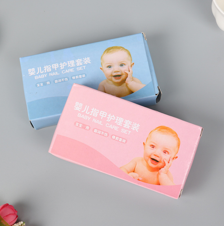 宝宝安全护理剪刀 婴儿防夹肉指甲剪指甲锉套装4件套 婴幼儿礼品细节图