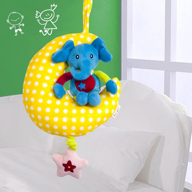 Mamamiya Papas Baby Plush Educational Toy Moon Pull Bell Bed Bell Lathe Hanging Music Specification drawing