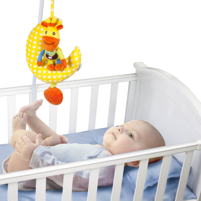 Mamamiya Papas Baby Plush Educational Toy Moon Pull Bell Bed Bell Lathe Hanging Music Application Scenario