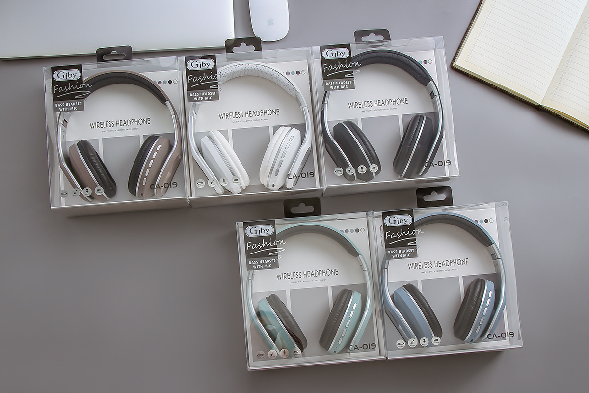 Gjby CA-019 Fashion headset wireless Bluetooth headset with card radio multi-function new launch Item Picture