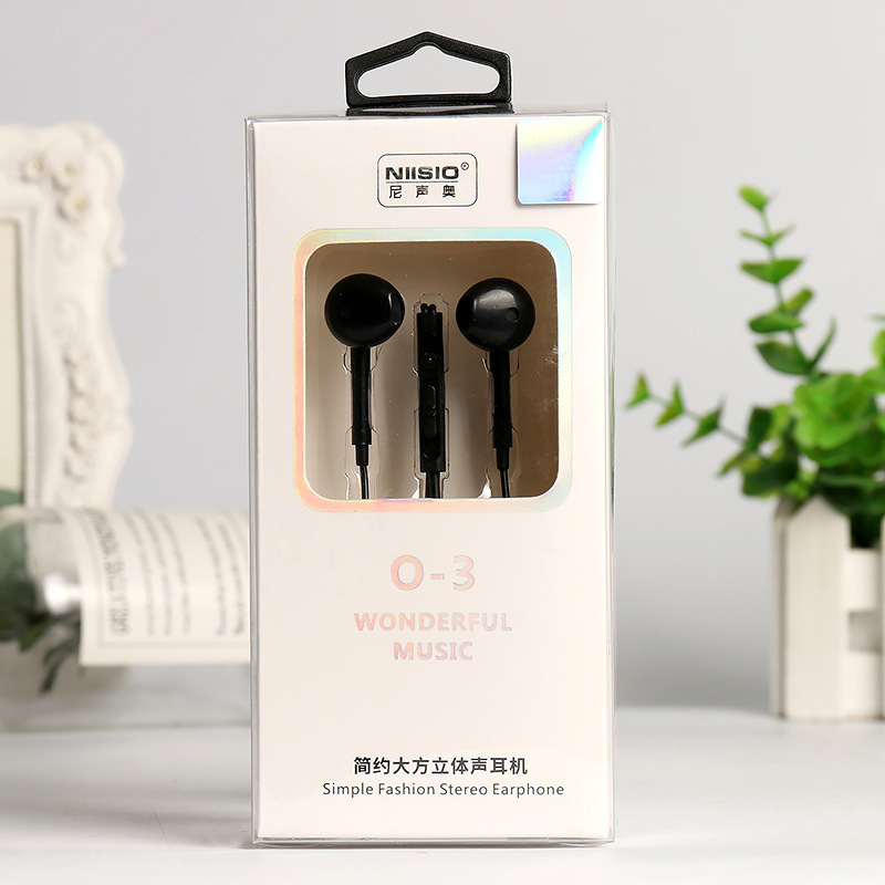 Nisao O-3 original voice earphones Stereo in-ear music earphones MP3 computer mobile phone universal earphones Specification drawing