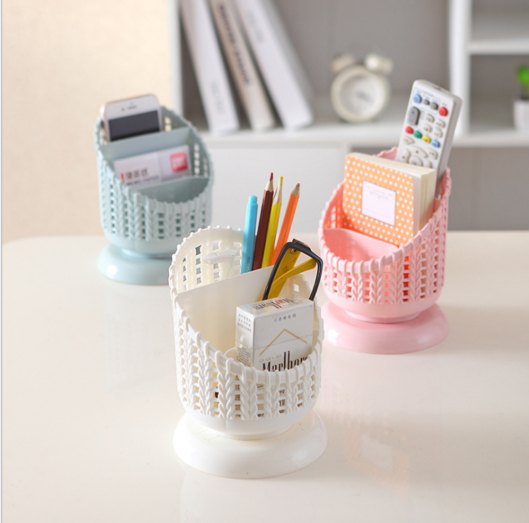 A simple and fashionable home storage box for autumn, featuring a pp material pen holder and a creative, compact desktop organization box