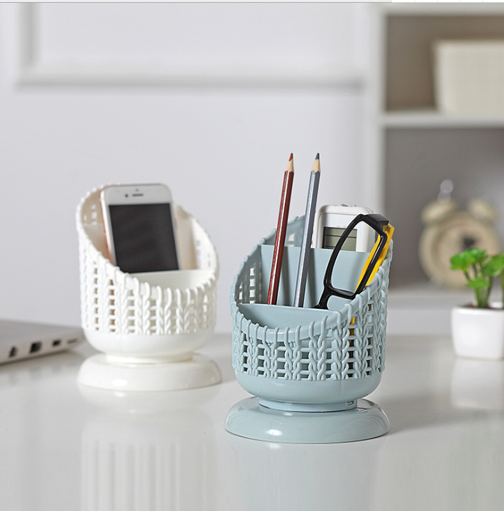 A simple and fashionable home storage box for autumn, featuring a pp material pen holder and a creative, compact desktop organization box details Picture