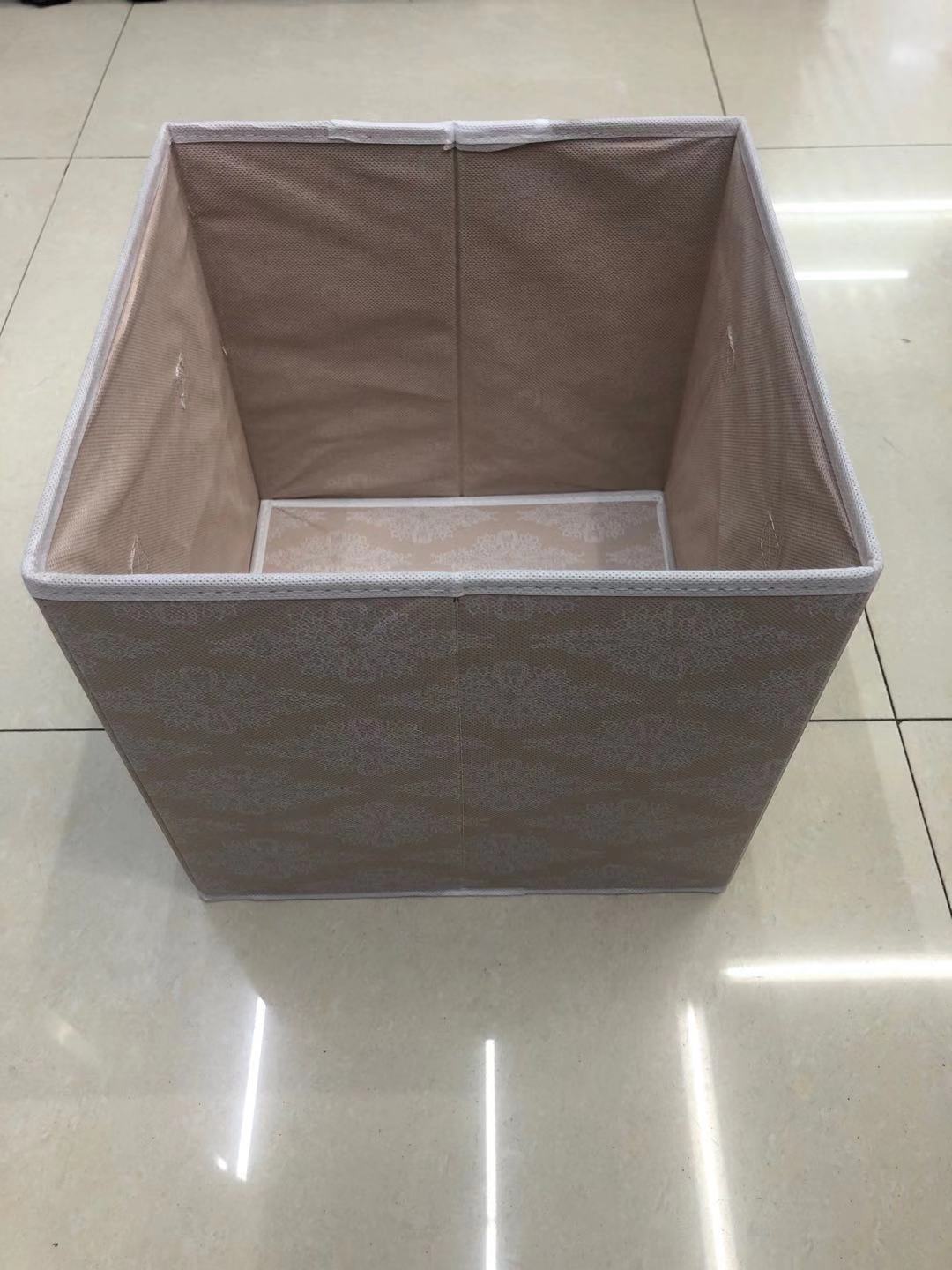 27x27x26cm non-woven fabric square box storage box, IKEA storage box, storage box, uncovered storage box Application Scenario