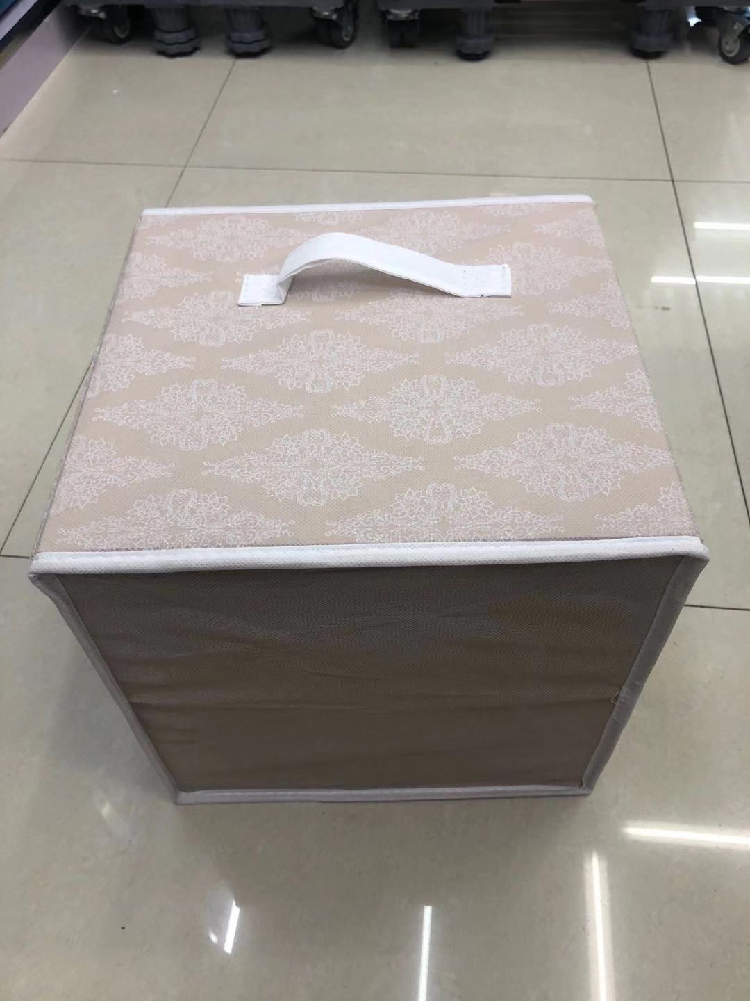27x27x26cm non-woven fabric square box storage box, IKEA storage box, storage box, uncovered storage box Specification drawing