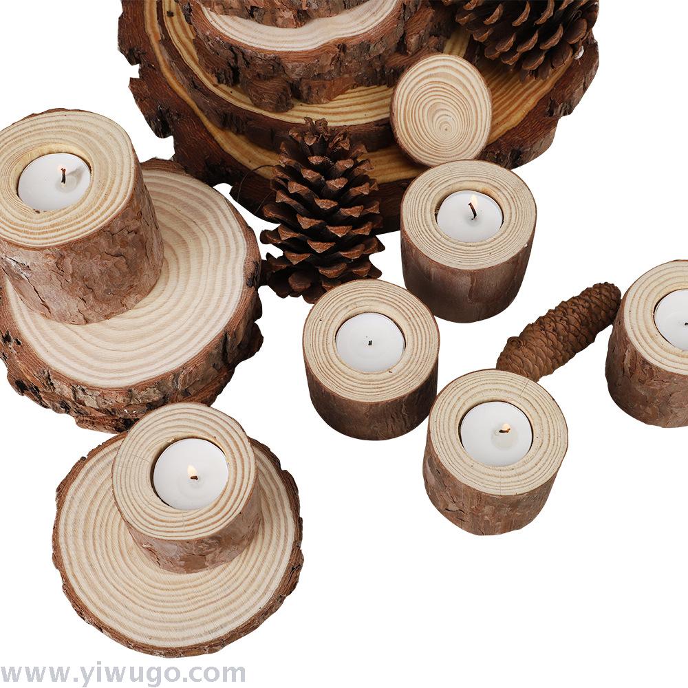 Jungle Elephant DIY original ecological retro pine tree stumps, candles, candlesticks, ornaments, flower POTS, handcrafted accessories Application Scenario