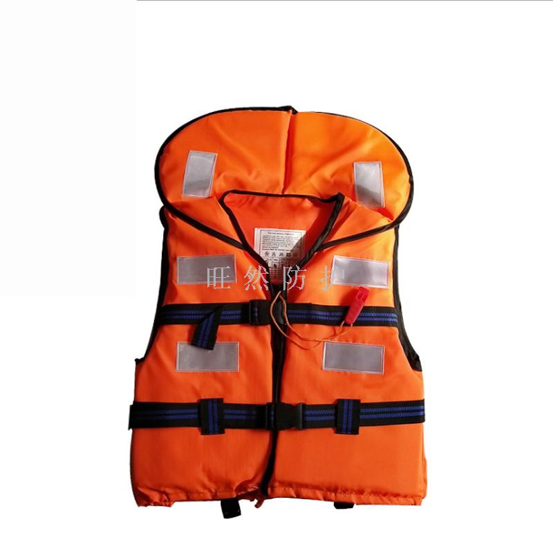 大领子拉链成人救生衣反光片带卡扣 水上救援救生衣 男女通用细节图