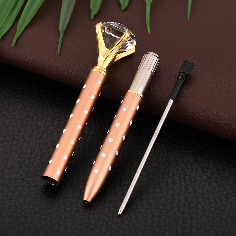 Best-selling metal crystal pen customization company LOGO printed ballpoint pen, diamond pen, creative crystal large diamond pen Application Scenario