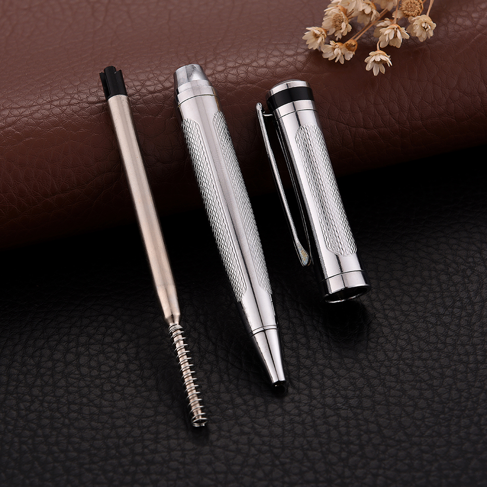 Customized creative metal ballpoint pens, corporate LOGO, office meeting gifts, rose gold rotating ballpoint pens Specification image