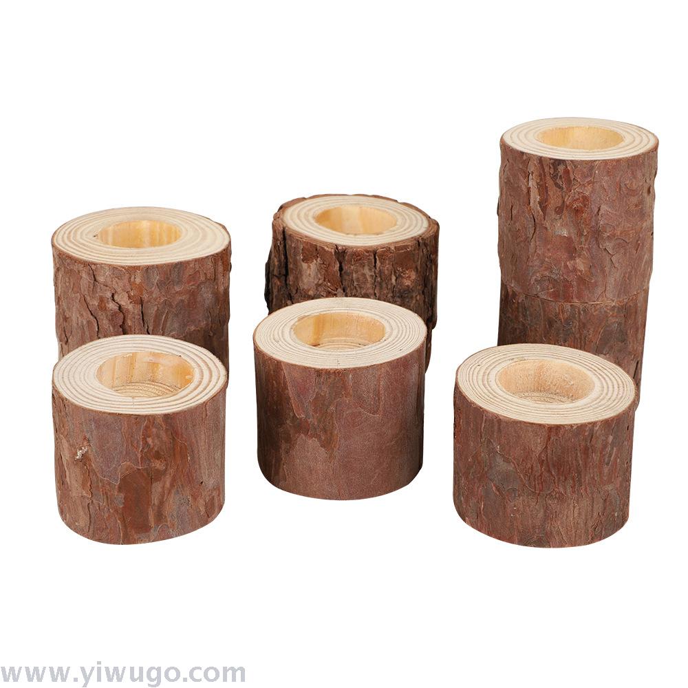 Jungle Elephant DIY original ecological retro pine tree stumps, candles, candlesticks, ornaments, flower POTS, handcrafted accessories