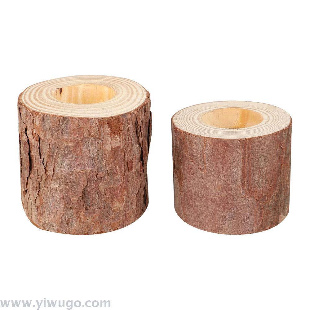 Jungle Elephant DIY original ecological retro pine tree stumps, candles, candlesticks, ornaments, flower POTS, handcrafted accessories Item Picture