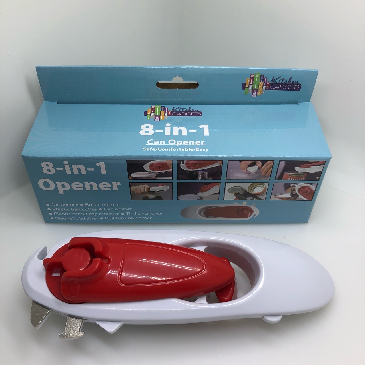 Multi-functional bottle opener, beer opener, eight-in-one can opener, large can knife, bag teaser details Picture