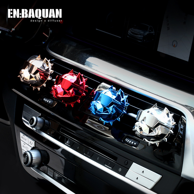 Bully Dog car perfume, car air outlet perfume holder, aromatherapy dog head, car interior decoration ornaments, long-lasting light fragrance Application Scenario