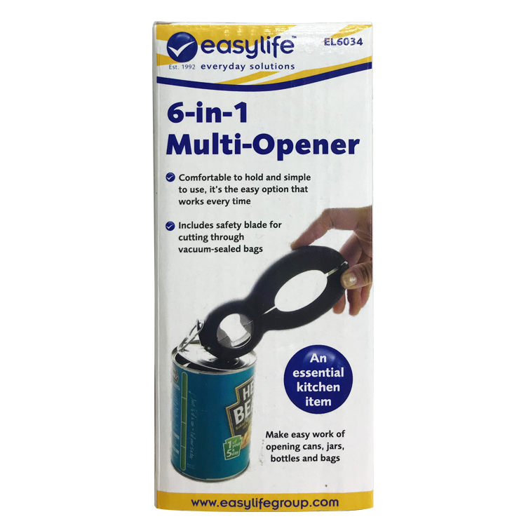 Can cap opener, can opener 6-in-1 cap opening tool, 8-shaped bottle opener, multi-functional beer bottle opener Item Picture