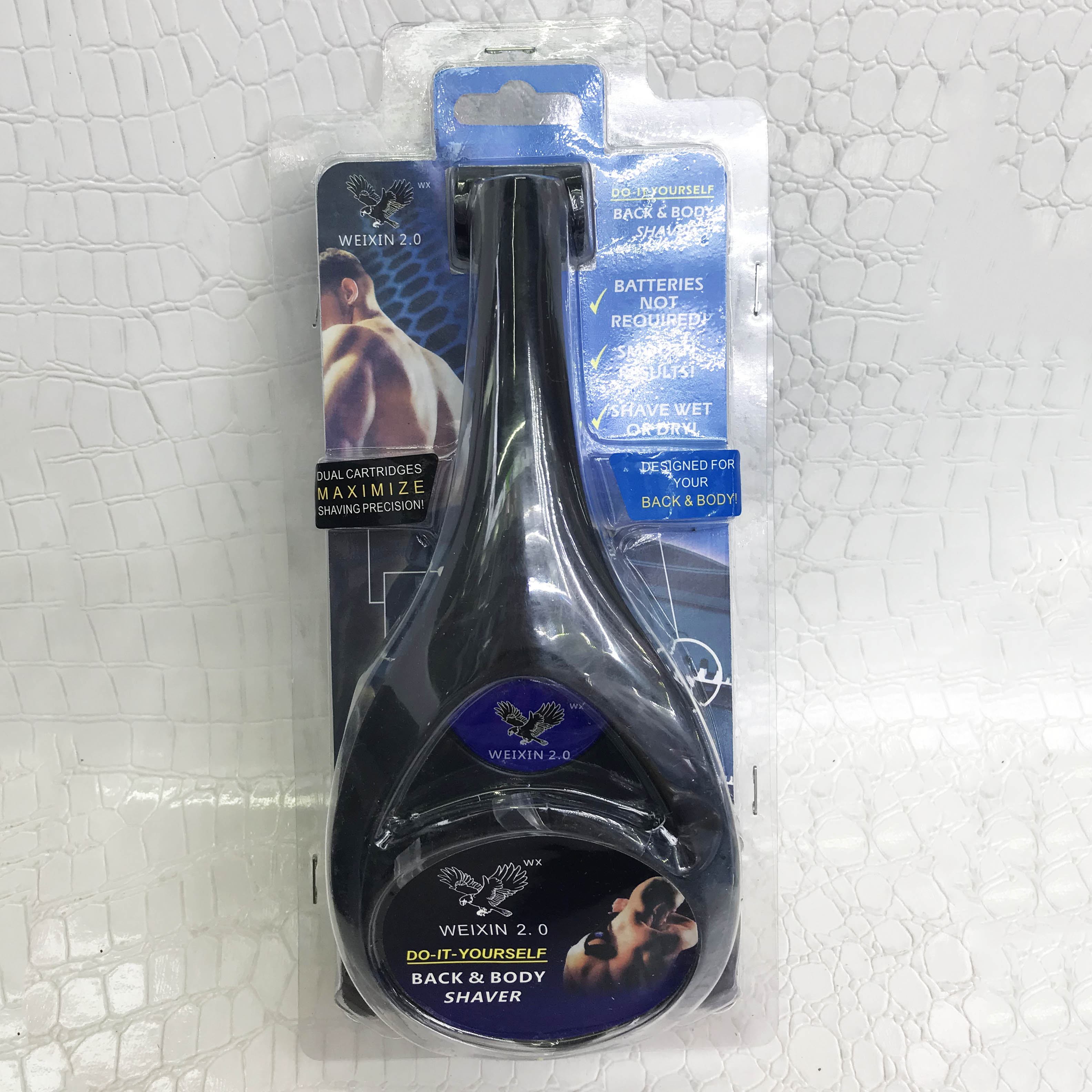 Do-it-yourself manual long handle foldable shaver on the back Specification image