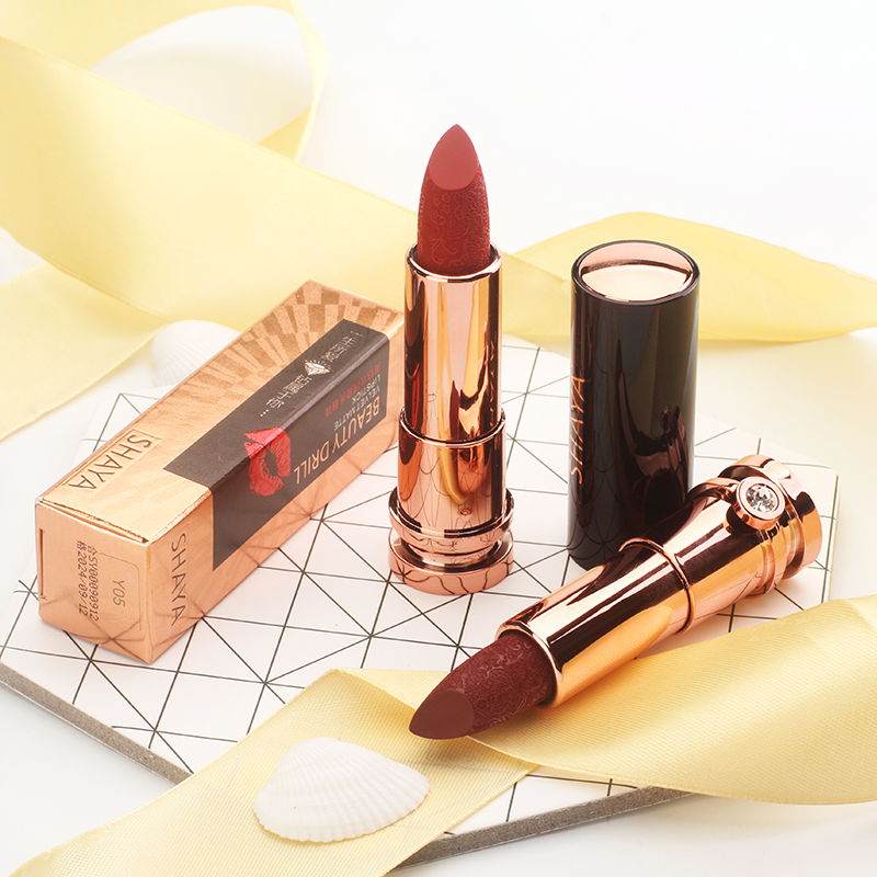 Shaya Mei Diamond Velvet Matte Lipstick Engraved Lipstick S009 Specification drawing