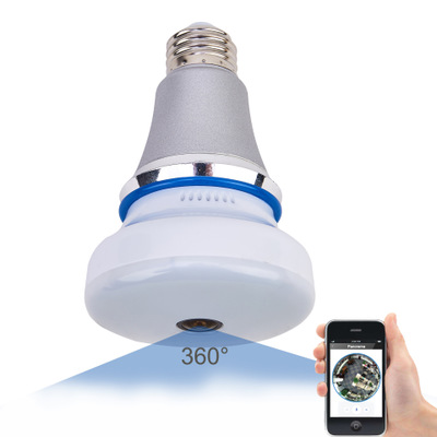 360-degree panoramic bulb camera HD WIFI network wireless intelligent wireless security surveillance camera
