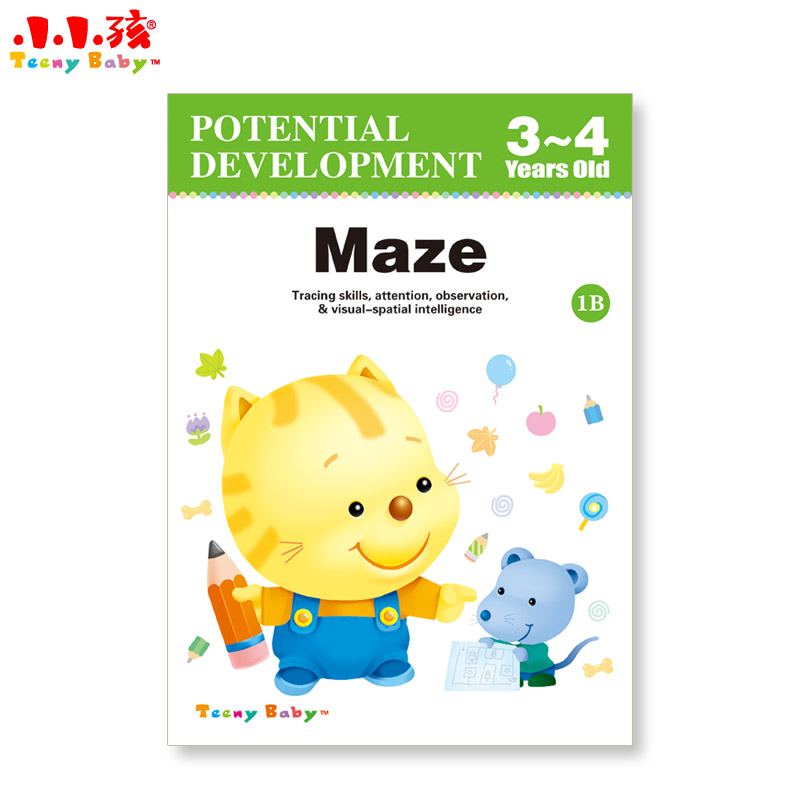 POTENTIAL DEVELOPMENT Maze 3-4 Years Old Puzzle Book details Picture