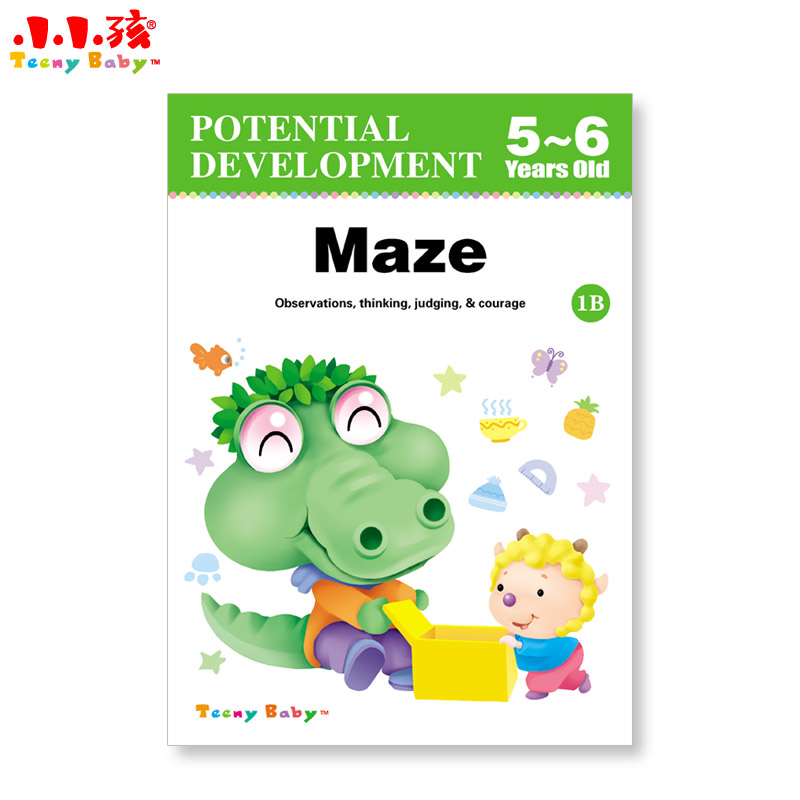 POTENTIAL DEVELOPMENT Maze 5-6 Years Old Puzzle Book details Picture