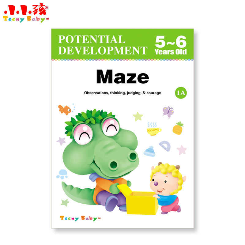 POTENTIAL DEVELOPMENT Maze 5-6 Years Old Puzzle Book