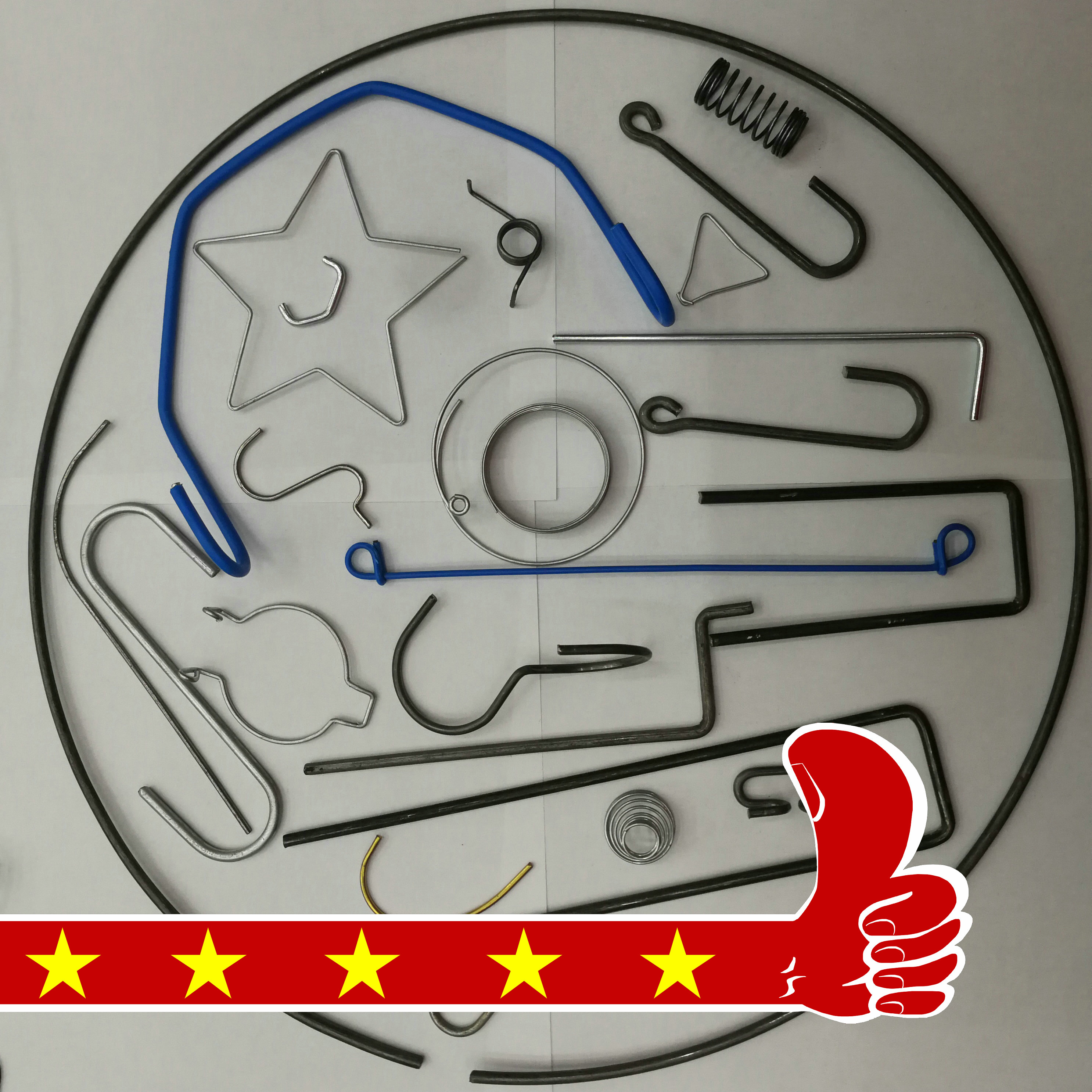 Wire steel wire bending shaping ring metal hook forming hook