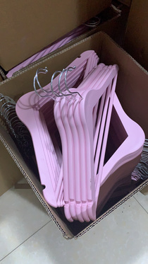 Imitation wood plastic hangers color hangers household hangers