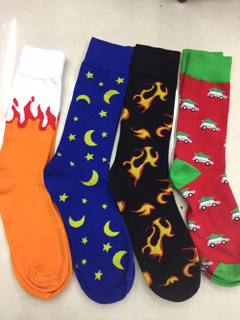 Wet socks, casual socks, lovers' socks, foreign trade socks, label processing thumbnail