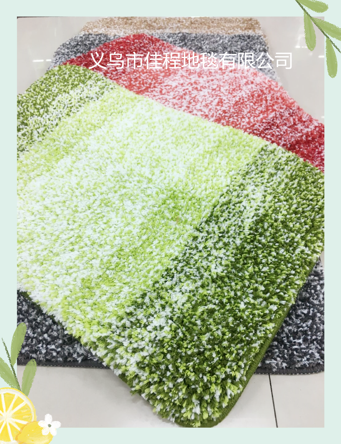 TPR bottom snowflake floor mat, super fine polyester anti-slip floor mat, foot mat, absorbent door mat, snowflake foot mat, export mat, carpet details Picture