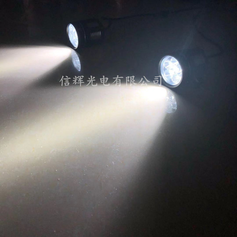 Motorcycle led spotlight ultra-bright 60W high-intensity headlamp set with switch bracket, flashing modified lamp Application Scenario
