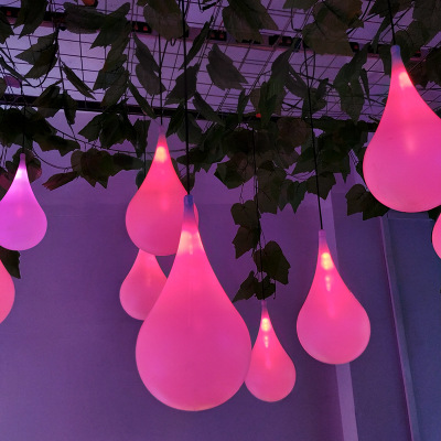Led outdoor water drop lights landscape street square lit hanging tree lights Christmas festive decorative lights