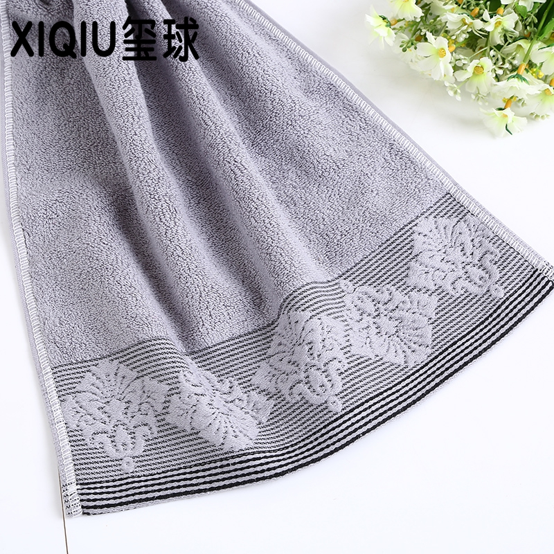 Pure cotton towel manufacturer direct sales of plain jacquard towels, craft gift towels 6018-1 Specification image