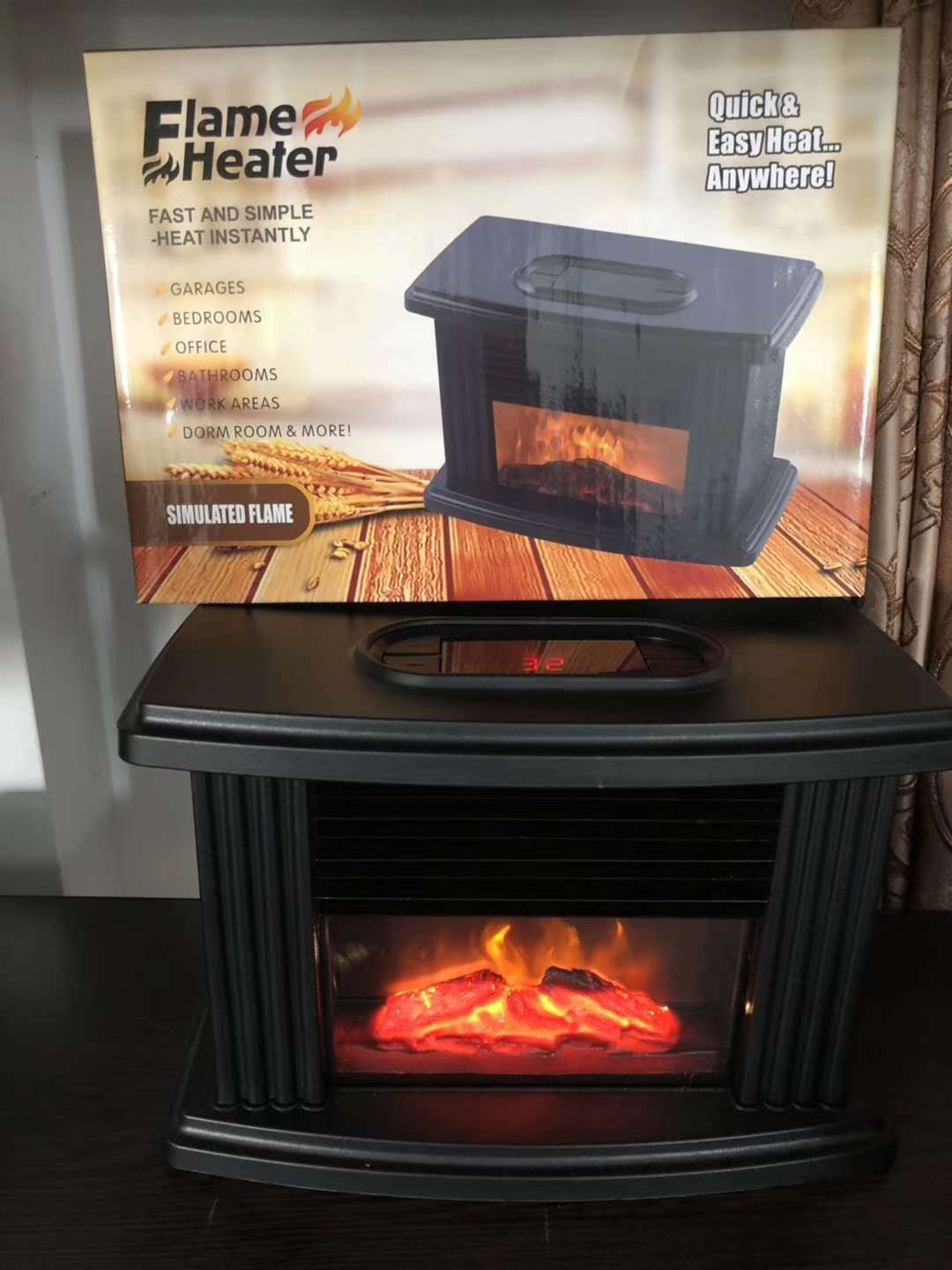 New bedroom flame heating stove quick heating heater heater European fireplace heater heater family living room
