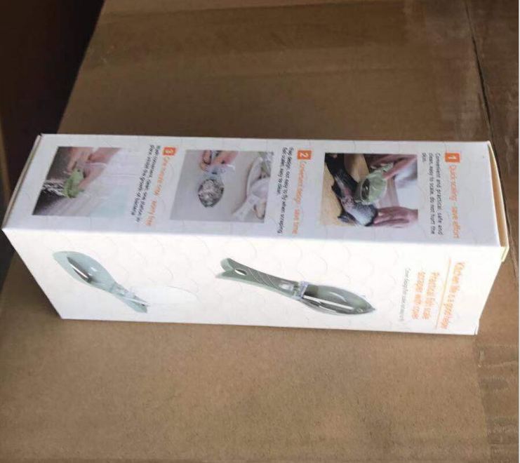 Fish scale remover, a fish scale remover, a covered kitchen fish scale scraper, a manual fish scale removal tool Specification image