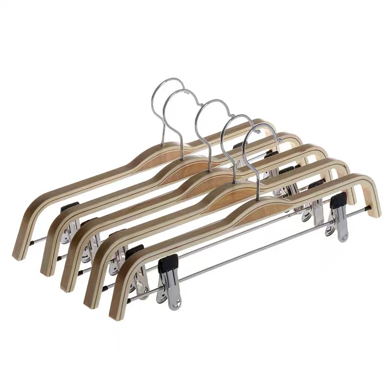 Wear Environmental Protection Solid Wood Non-Slip Clothes Rack Bamboo Plywood Pants Frame Simple Fashion Space Saving Wood Application Scenario