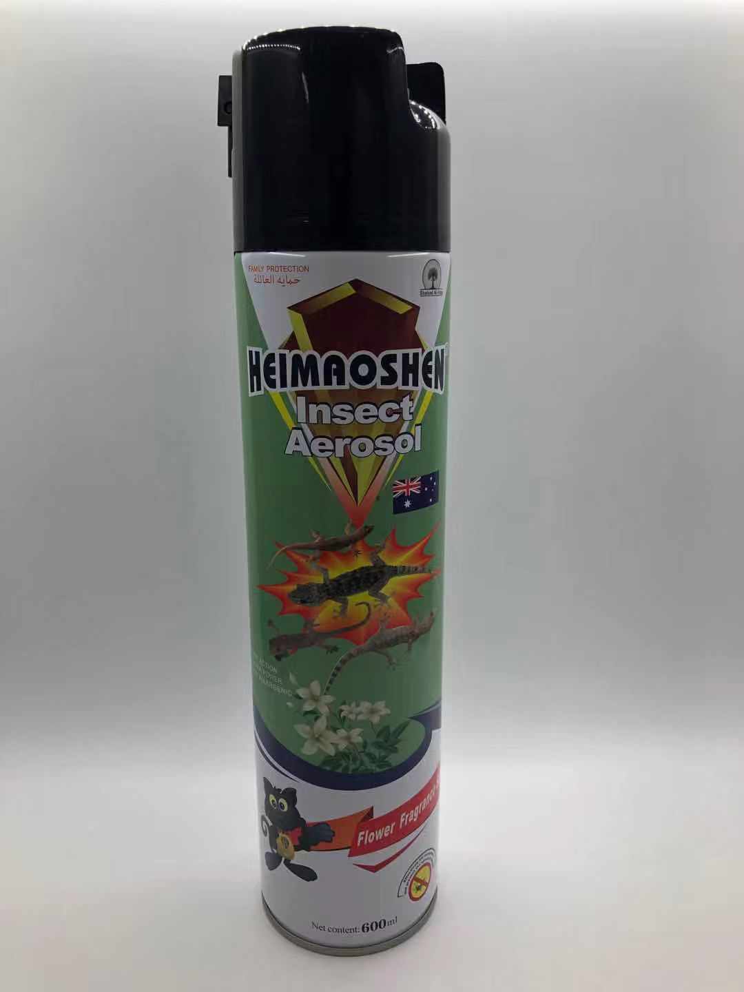 Black Cat God 600ml flower-scented aerosol