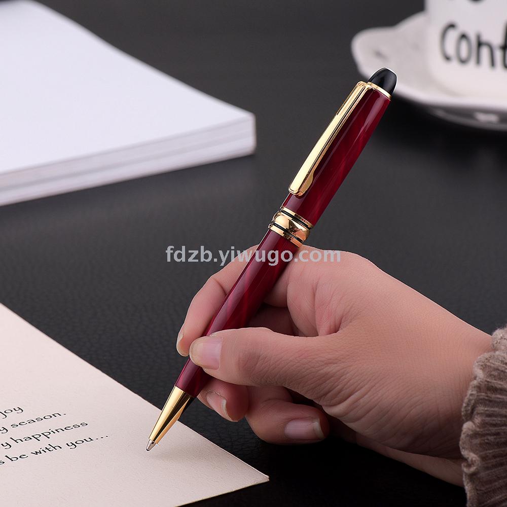 Factory direct sales of metal ballpoint pens, best-selling Japanese and Korean rotating gift pens, creative ballpoint pens Specification image
