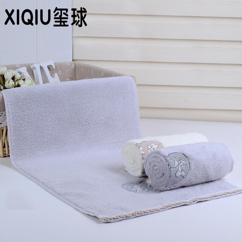 Yiwu Selection pure cotton towel embroidery no twist towel husband wife towel wedding towel 7141