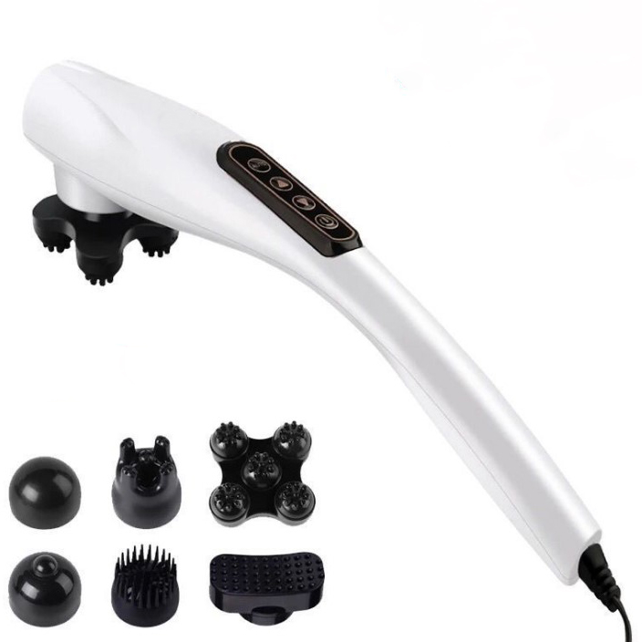 Multi-functional high-power electric instrument for tapping neck, waist and shoulder, handheld dolphin massager stick