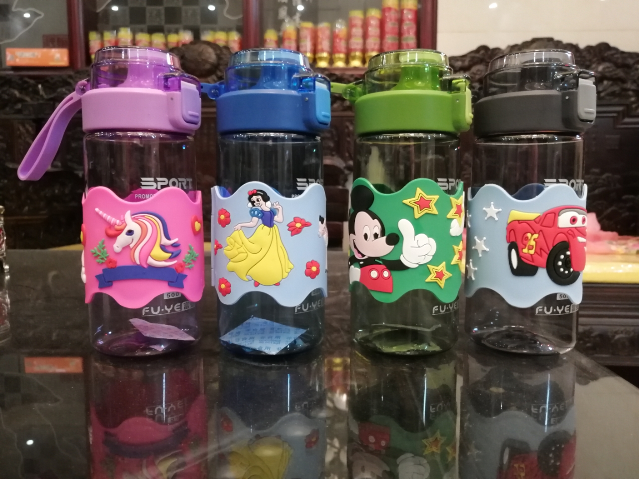 定制加工时尚卡通PVC塑料创意可爱迷你儿童水杯精美图案广告促销细节图