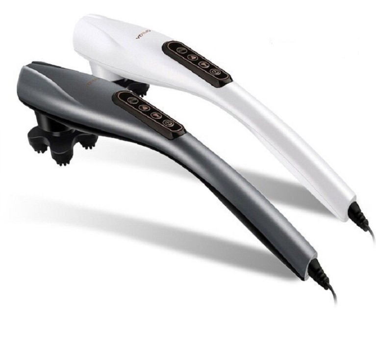 Multi-functional high-power electric instrument for tapping neck, waist and shoulder, handheld dolphin massager stick details Picture