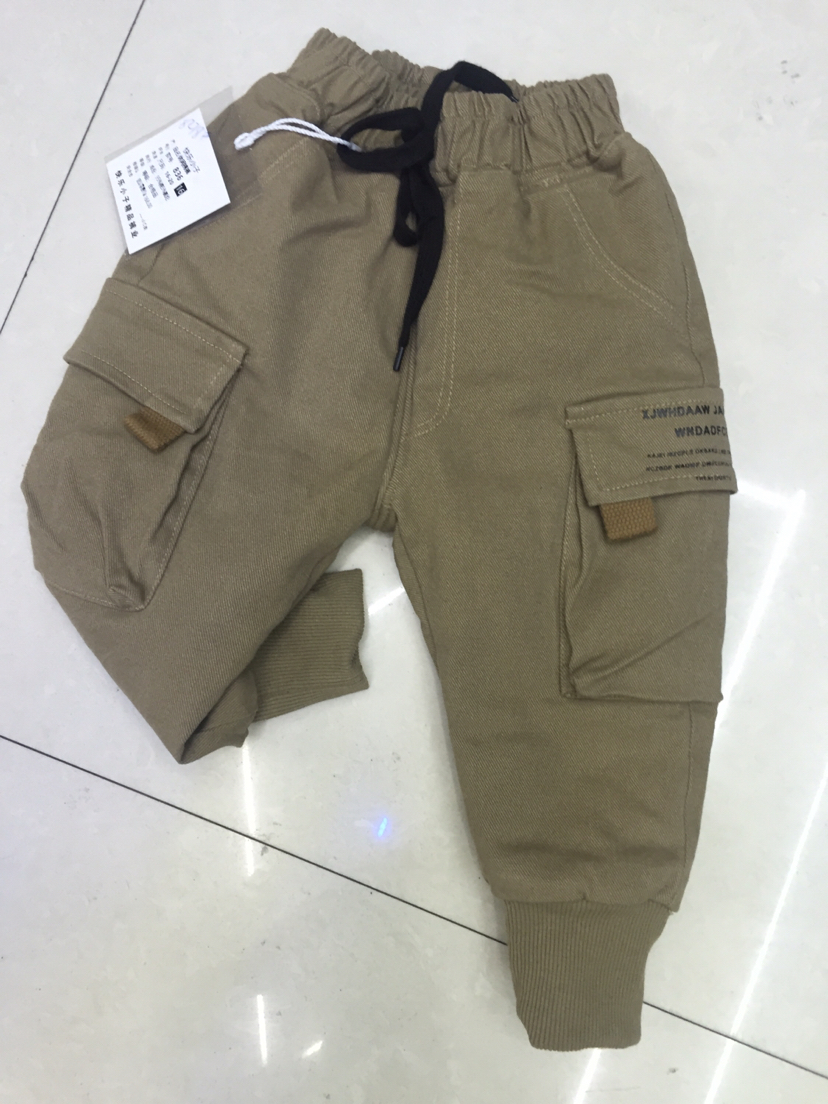 Little boy's cotton pants snowflake fleece pants knitting pants really super soft, fashion trend, sports leisure interlayer cotton thumbnail