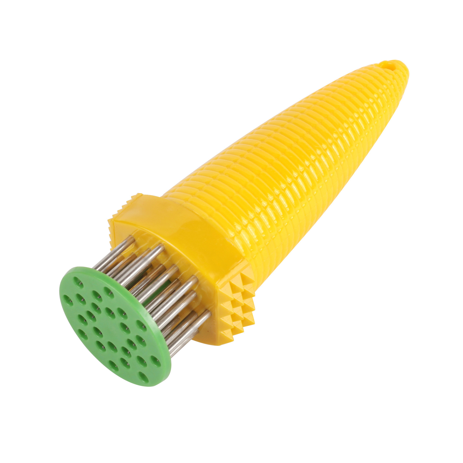 跨境贸易速卖通玉米双用24针彩色ABS材质304不锈钢牛排针松肉器