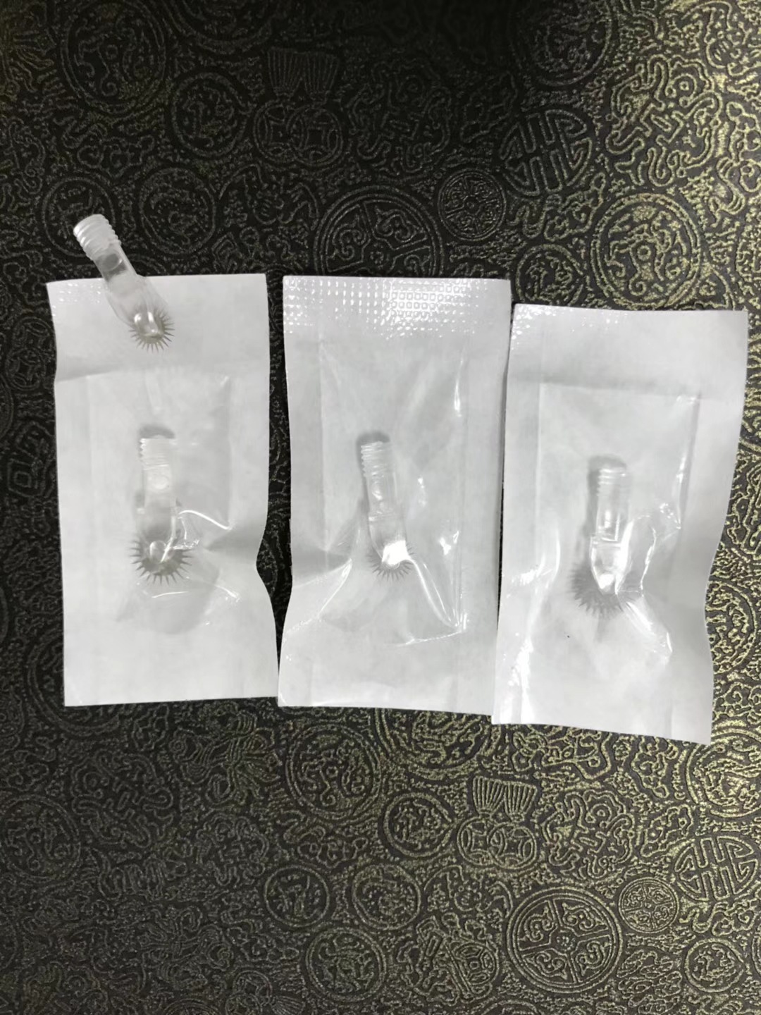 韩式半久纹绣轻奢滚轮针 纹眉齿轮针线条眉拉丝雾眉针 滚轮针产品图