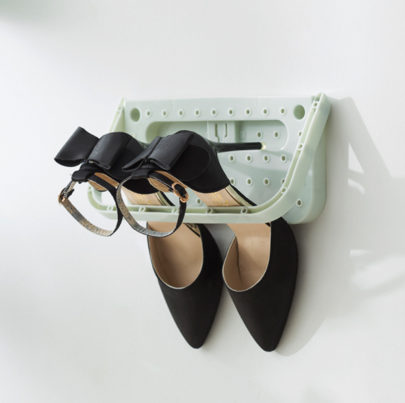 吸盘多功能折叠鞋架壁挂置物架拖鞋收纳架产品图