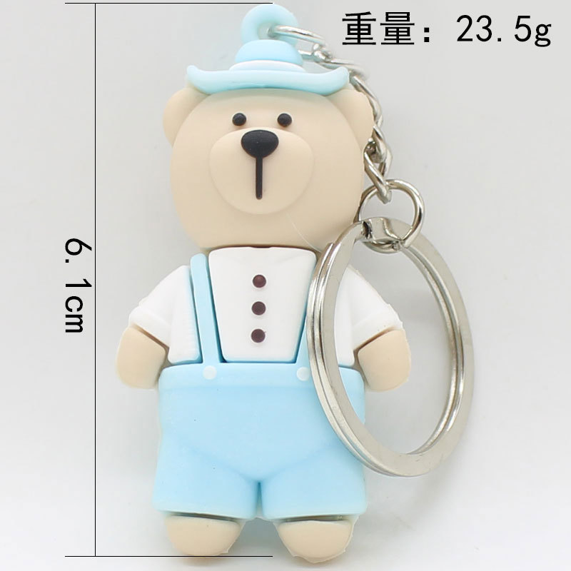 Creative and cute bear figurines, keychains, pendants, cartoon bags, keychains, figurines, pendants, claw machine supplies details Picture